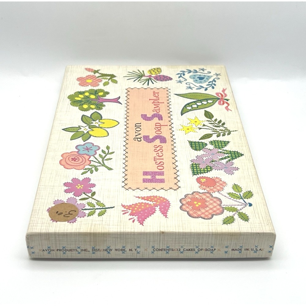 Vintage Avon Hostess Soap Sampler 1964-65 Original Box 12 Pastel Cakes Of Soap - Picture 11 of 16
